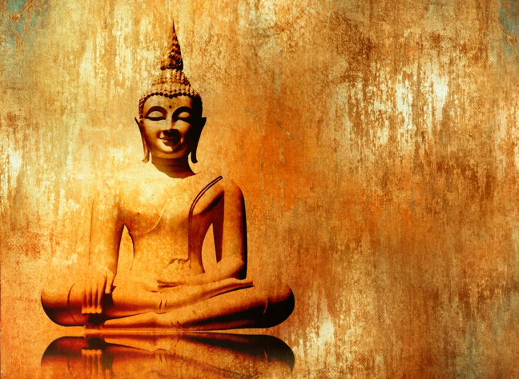Buddha lótusz ülésben